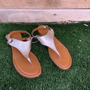 Franco Sarto Gold Sandals Women’s Size 13